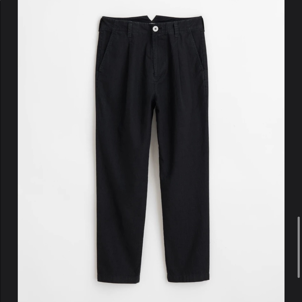 NWT Alex Mill Black Linen Boy Pant Size 10